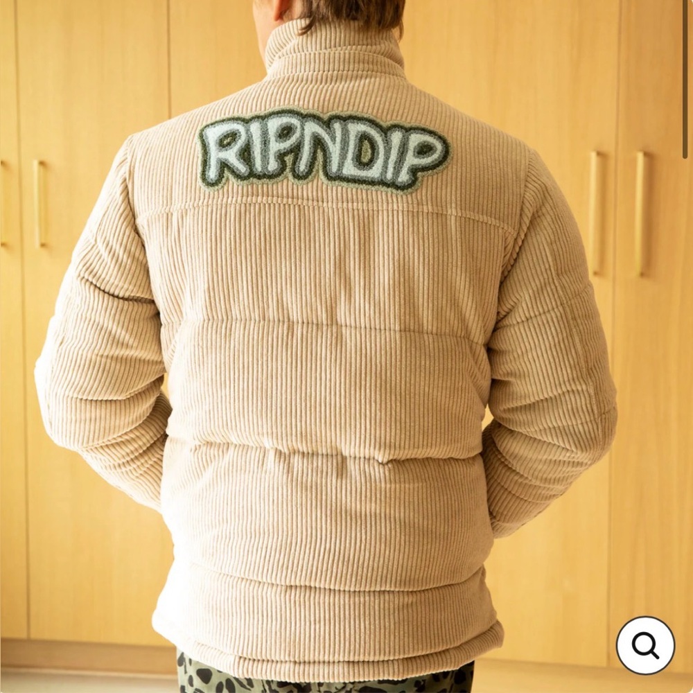 Ripndip INTERTWINED CORDUROY PUFFER JACKET (KHAKI)